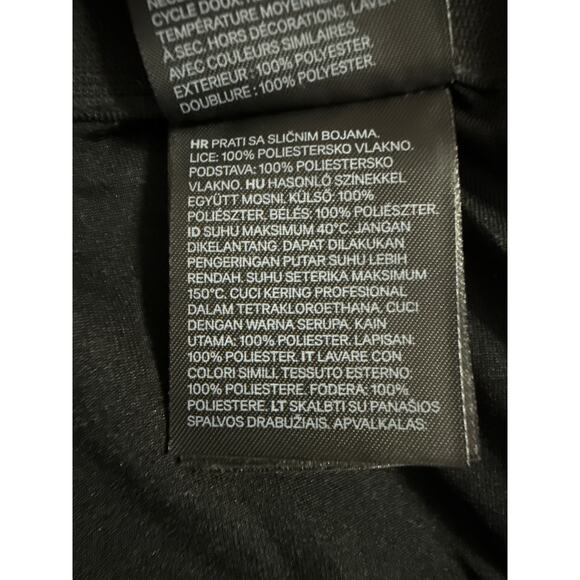 H&M Women's Black High Waisted Textured Zip Casual Pencil Mini Skirt Size 6 - Picture 5 of 5